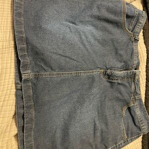 St. John's Bay Dark Denim Skirt with attached shorts, 16